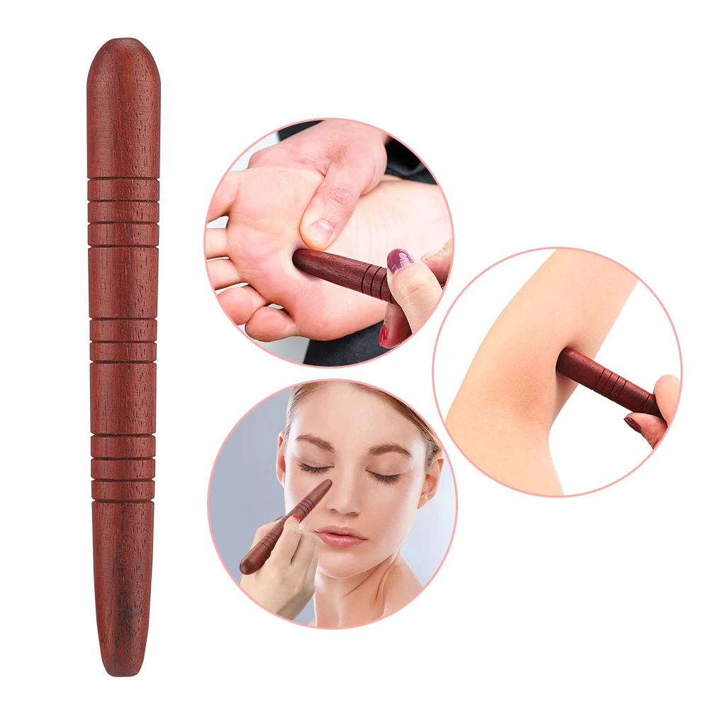 Wooden Acupoint Stick Dial Stick Massage Stick Meridian Pen Foot Sole Acupoint Massage Foot Spa Physiotherapy Tool