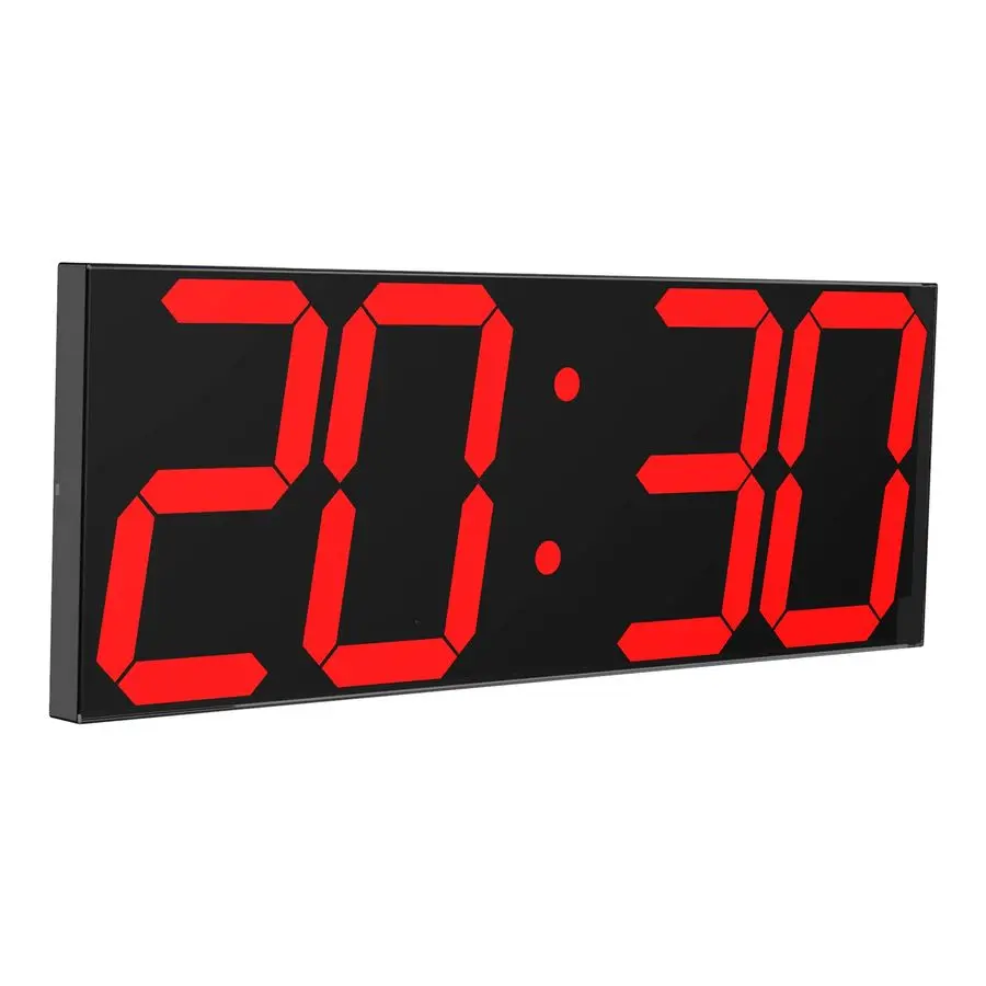 

Large Digital Wall Clock, Oversize Wall Clock with 6 Numbers, Remote Control Count up Countdown Timer Clock, Auto Dimmer, Big Ca