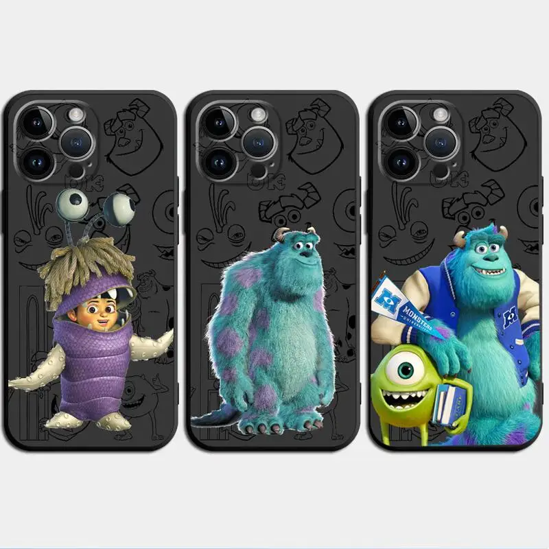 phone Cases for iphone 14 case 11 12 15 Pro XS Max 8 13 Mini X SE 7 16 Plus funda Antiscratch cover Disney Monster Jame Sullivan