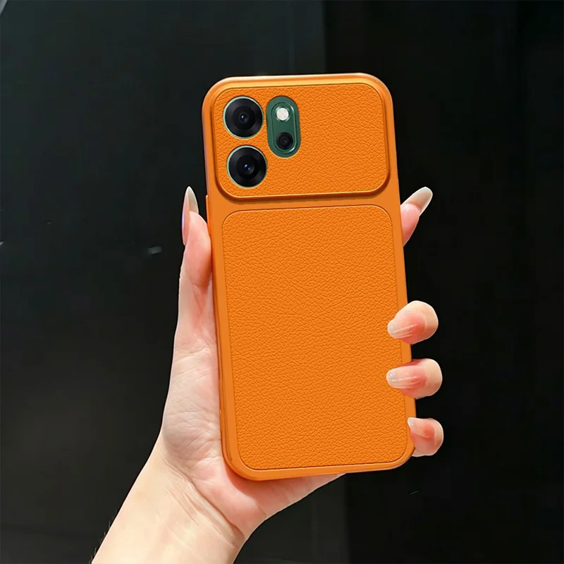 For OPPO Reno 14F 5G Case Luxury Lychee PU Leather Texture Phone Case For OPPO Reno 14 FS Reno14F Camera Lens Protection Cover
