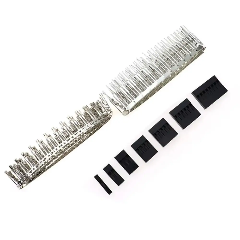 200/620PCS 2.54mm Terminal Connector with Box Female Pin Connector Wire Connector 1-6P Male Crimp Pins Pin Header Connector