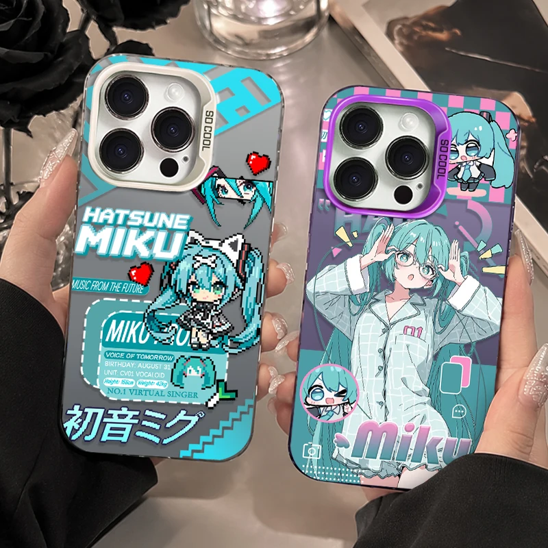 Etui Cyberpunk Kawaii Hatsune Miku PIXEL ART do Samsung Galaxy S25 Edge S26 S24 S23 Ultra S22 S21 Plus FE A57…