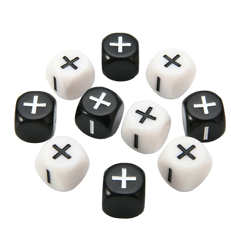 

6Pcs Minus Sign Plus Sign Math Dice Game Parent Child Toys Juegos De Mesas Para Toda La Familia Giochi Per Bambini