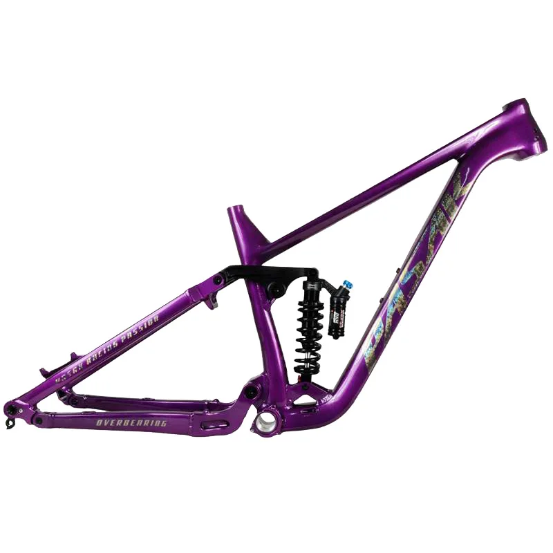 AliExpress NONE Bicycle Soft Tail Frame, ENDURO, Full Suspension, Aluminium, MTB, DH AM Cycling Downhill, 29/27.5ER Boost, 148mm EU Stock