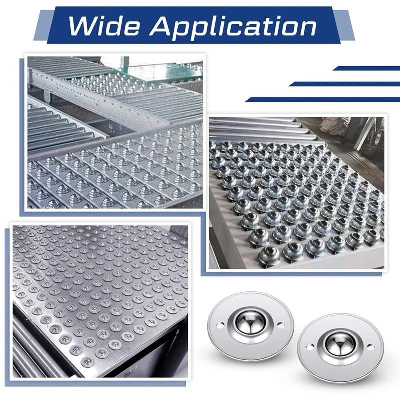 Hot 5/8In Roller Ball Transfer Bearing Ball Transfer Bearing Casters Carbon Ball Bearing Rollers 360 Rotation For Conveyor