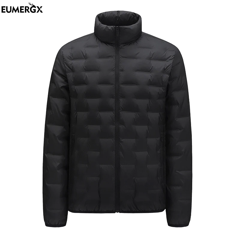 

EUMERGX Men's Winter Down Jacket Climbing Camping Hiking Skiing Lightweight Padded Jackets Waterproof Windproof Warm Windbreaker