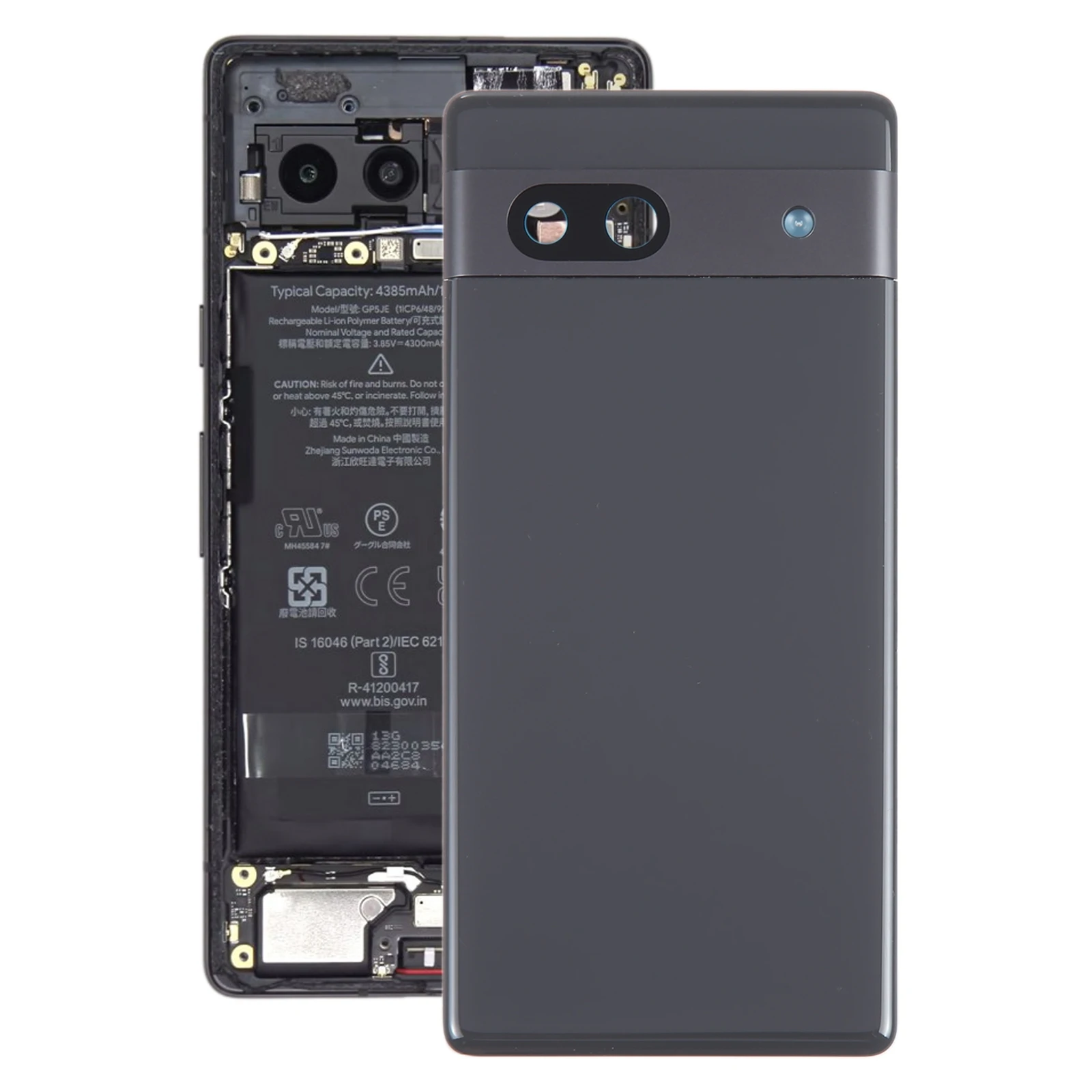 Battery Back Cover for Google Pixel 7A with Camera Lens Cover