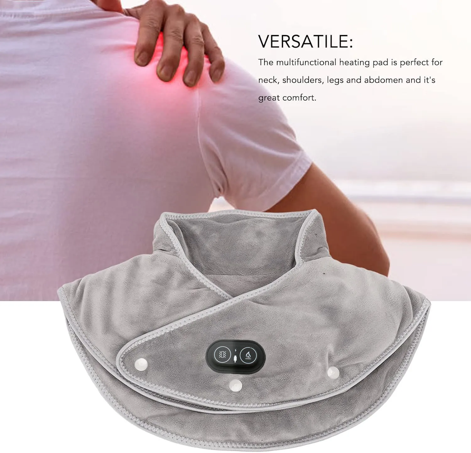 Electric Heating Massager Pads Shoulder Neck Back Shawl Winter Body Warmer Hot Compress Soft Vest Keep Warming Relieve Fatigue