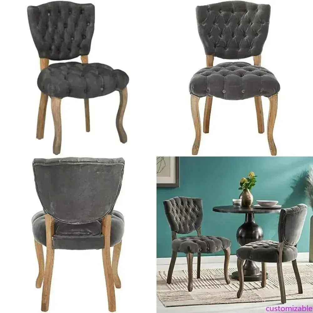 Limited-time promotionSet of 2 Violetta French-Style Charcoal Dining Chairs by Christopher Knight Home