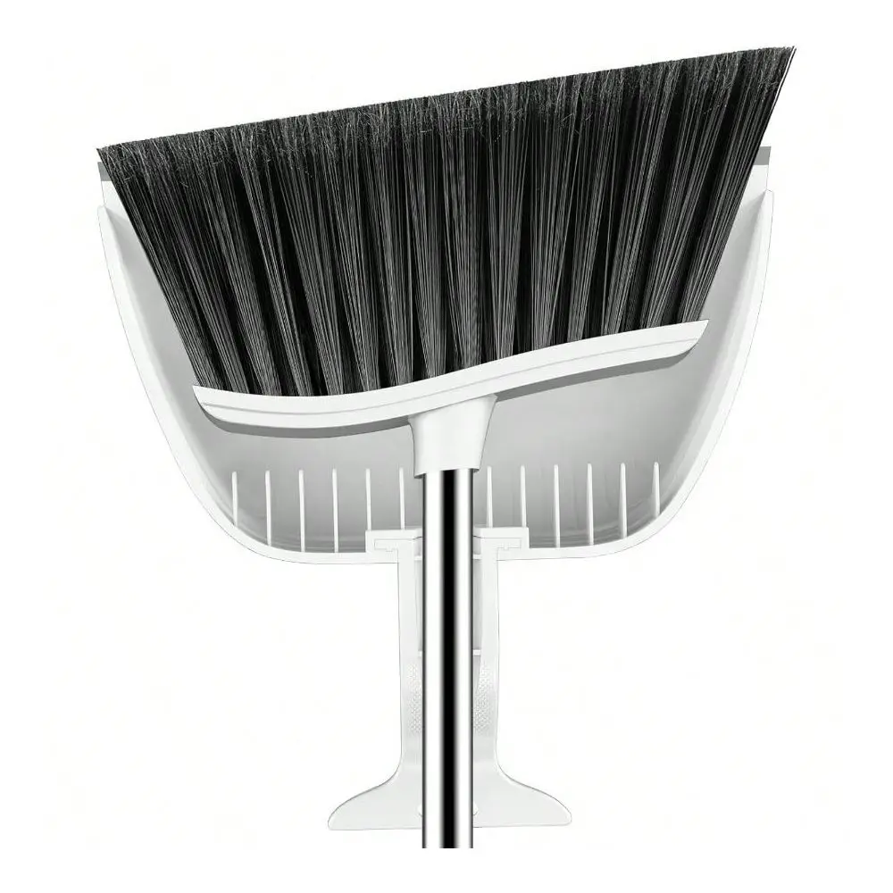 Dustpan Set, 59In Adjustable Long Handle Broom With Dustpan Combo Set Outdoor Angle Broom Sweeping Indoor Dust Pet