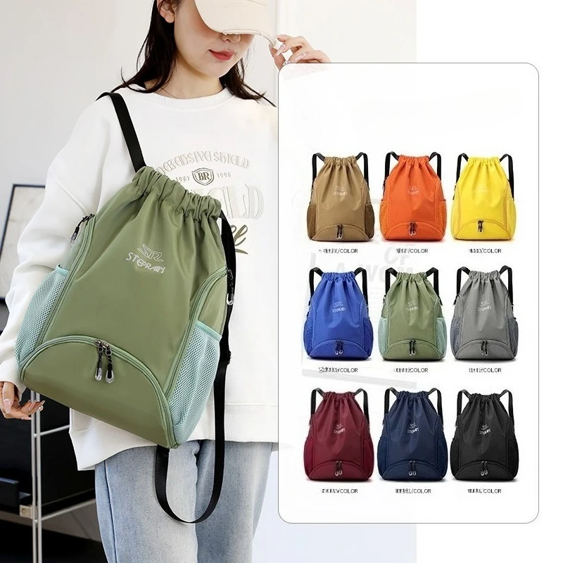 Sport Gym Bag Drawstring Backpack Camping Large Football Basketball Fitness Shoes School Weekend Travel Backpacks Storage Bag