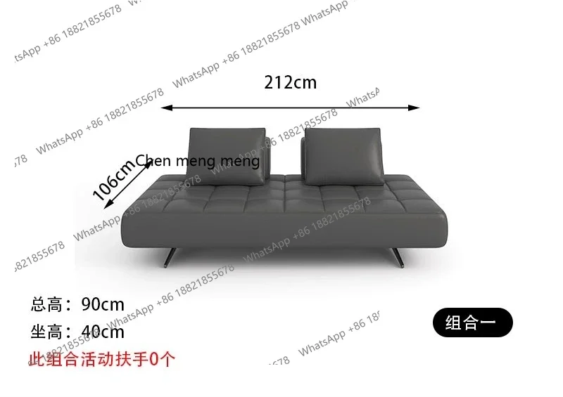 X الحد الأدنى من شقة صغيرة صف مستقيم أريكة جلدية مجموعة وحدة فيلا غرفة المعيشة، نموذج جديد