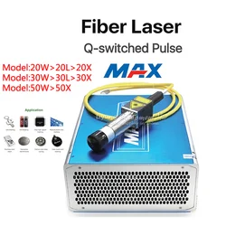 Original MAX Brand 20W 30W 50W Power Q-switched Pulse Fiber Laser Source Module GQM 1064nm alta qualità per Laser Marking Machi