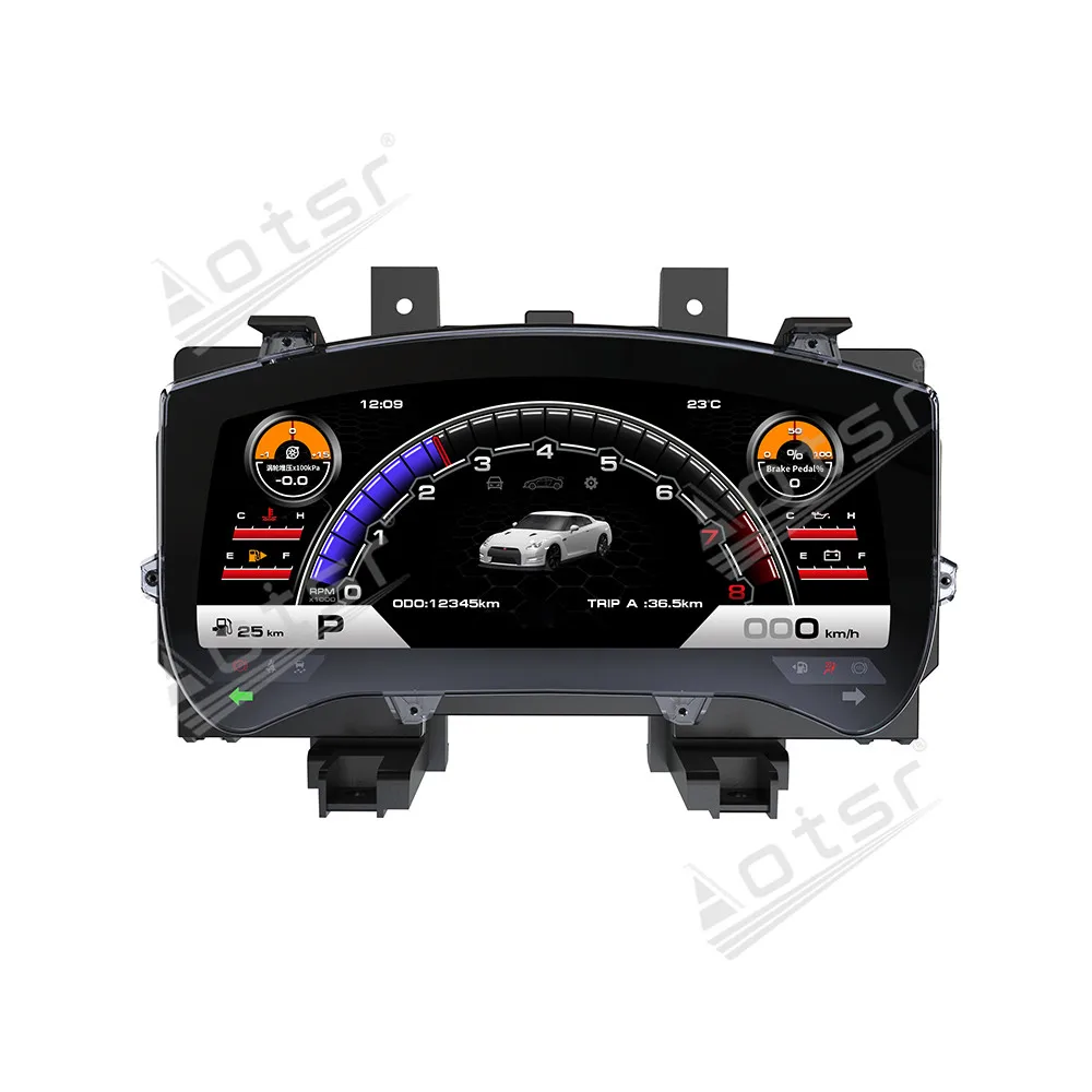For Nissan GTR 2008-2015 LCD Digital Car Dashboard Display Instrument Cluster Speedometer Odometer Cockpit  Head Unit ﻿