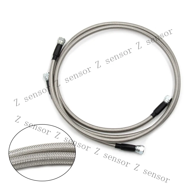 RRR+ 52& Stainless Braided Transmission Cooler Hose Lines for Chevy TH350 700R4 TH400 view 4
