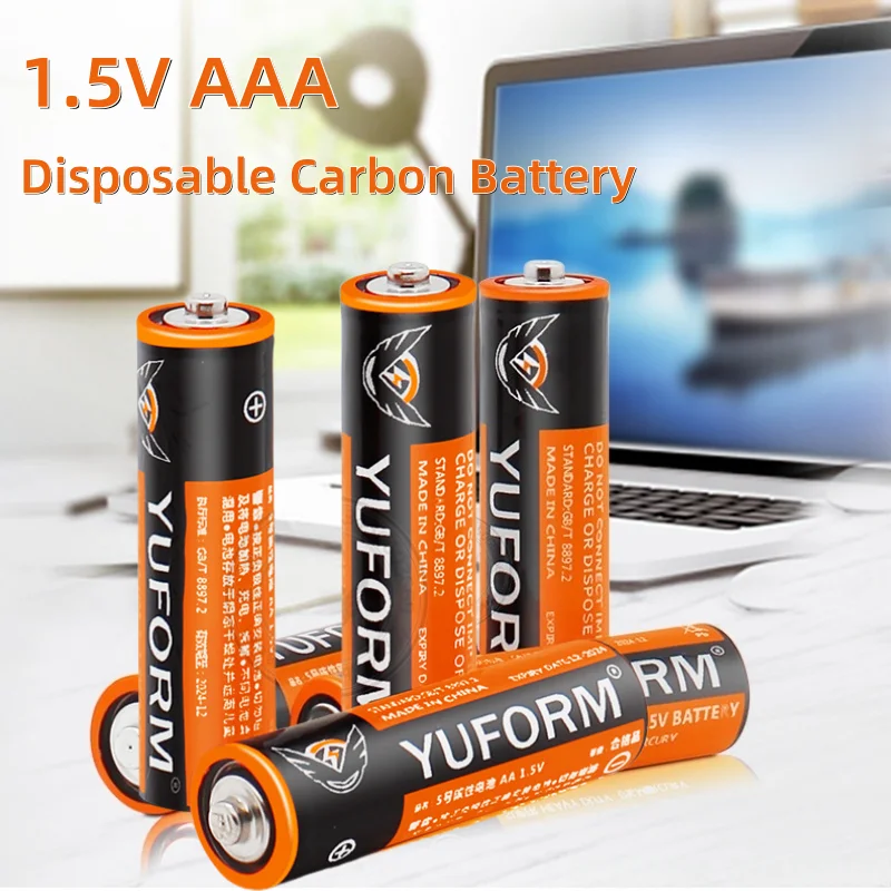 

1.5V AAA Carbon Zinc Batteries, Safe Explosion-Proof No Mercury, UM4 Disposable Batteries for Toys Remote Control Wholesale
