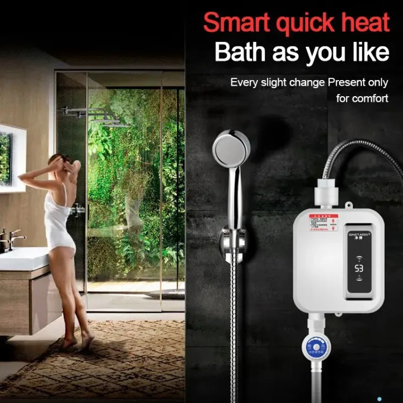 Household Mini Small Water Heater Shower Set Tantaneous Constant Temperature Rapid Water Heater