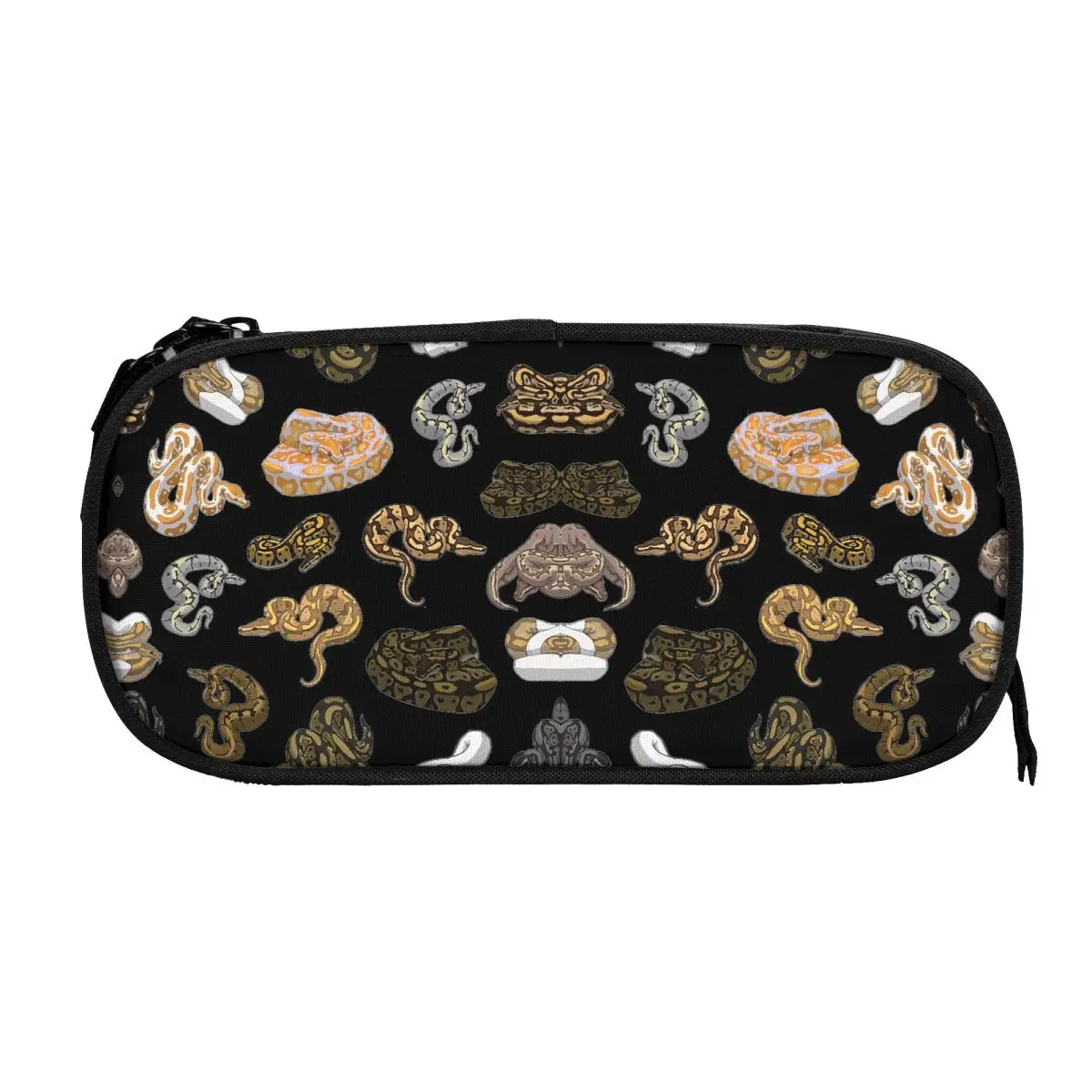 الكرة بيثون مورف الأفعى نمط مقلمة هدايا الطلاب صندوق القلم حقيبة أقلام رصاص سعة كبيرة قلم رصاص الحقيبة لوازم مكتبية