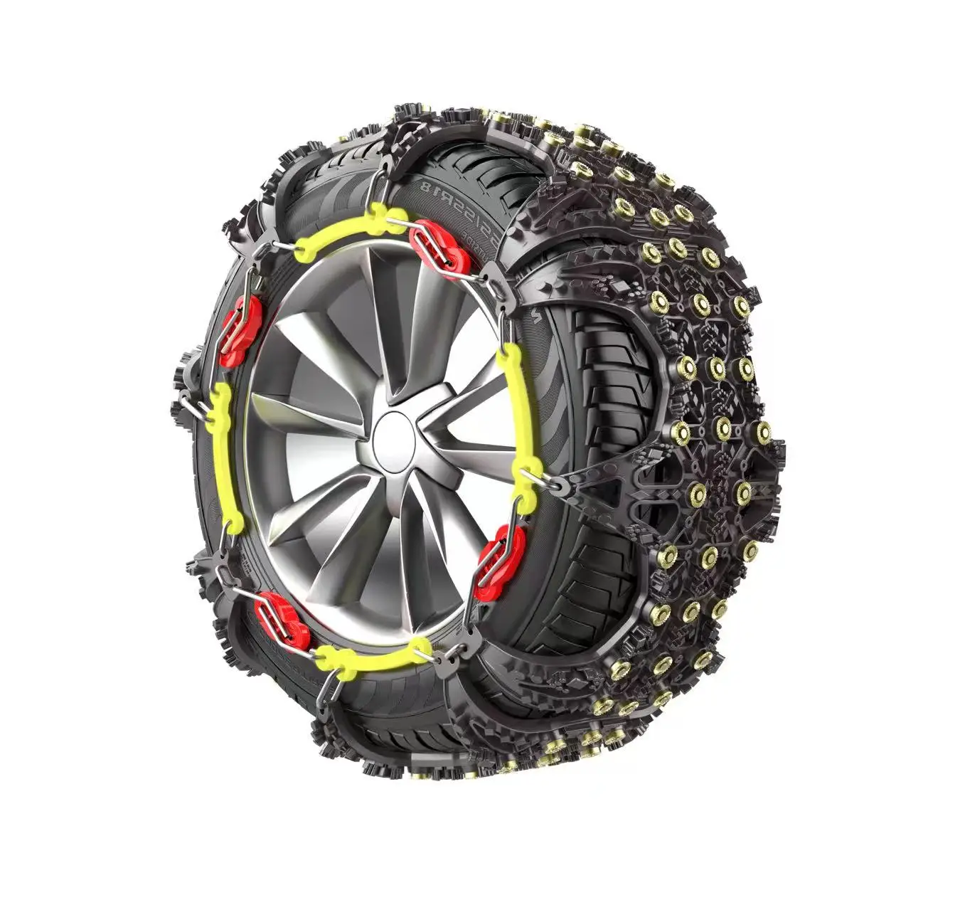 

New Car Tire Snow Chain Portable Winter General Emergency Snow Chain Black Full Wrap Tpu Tire Protection Chain