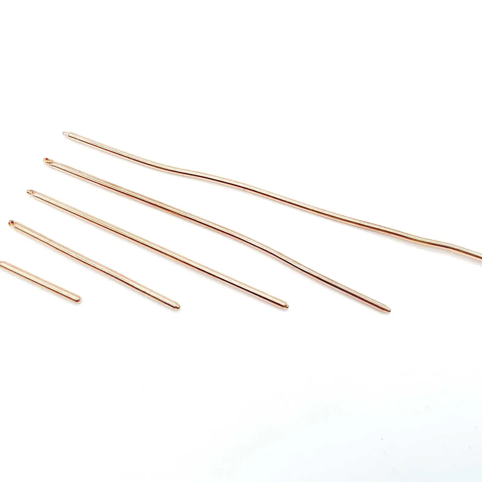 50/60/80/100/120/130/140/150/160/180/200/220/250/300mm Length 4mm Diameter Cooling Rod Copper Heatsink Heatpipe Notebook DIY