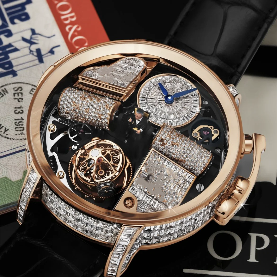 High grade Jacob Mohsen diamond mechanical watch