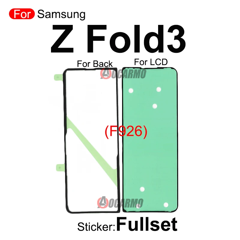 Do Samsung Galaxy Fold 1 / Z Fold2 / Z Fold3 Z klapką 5g F7000 F7070 F9000 F9160 F926 przednia naklejka LCD tylna pokrywa klej klej