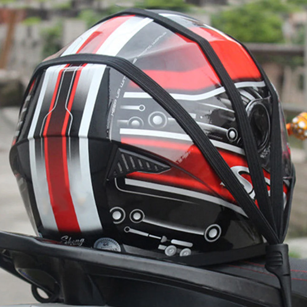 4 In 1 Elastic Bicycle Luggage Fixed Strap Rope Bungee Cord Cycle Helmet Cargo Fixing Band Strap