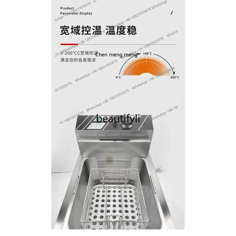 Single-cylinder Desktop Electric Fryer Commercial Multi-functional Double-cylinder Desktop Deep FryerX