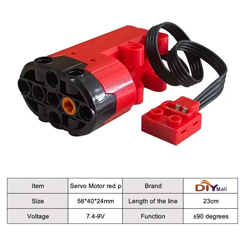 MOC Blue-tooth APP Remote Control Set - Rechargeable Battery Box Motor Set Speed Controller for PF Building Block Modifications