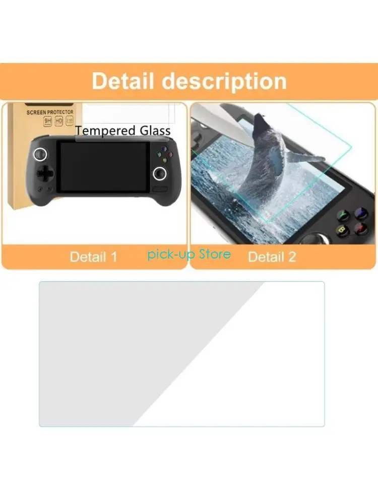 

Q5WA Game Console Tempered Film Explosions Proof Screen Protector for RG556