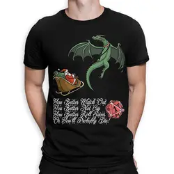 Dungeons and Dragons and Santa Christmas T-Shirt / D&D DnD Xmas Shirt / Men's Women's Sizes (NOV-54311)