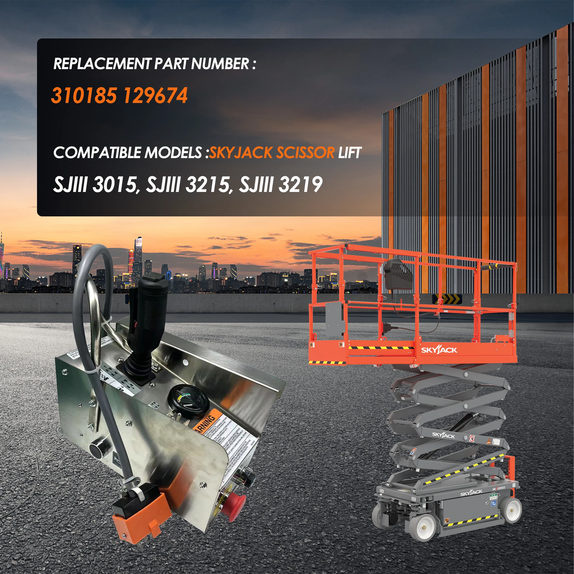 New Platform Control Box 310185 for Skyjack SJIII 3015 SJIII 3215 SJIII 3219 Scissor Lifts