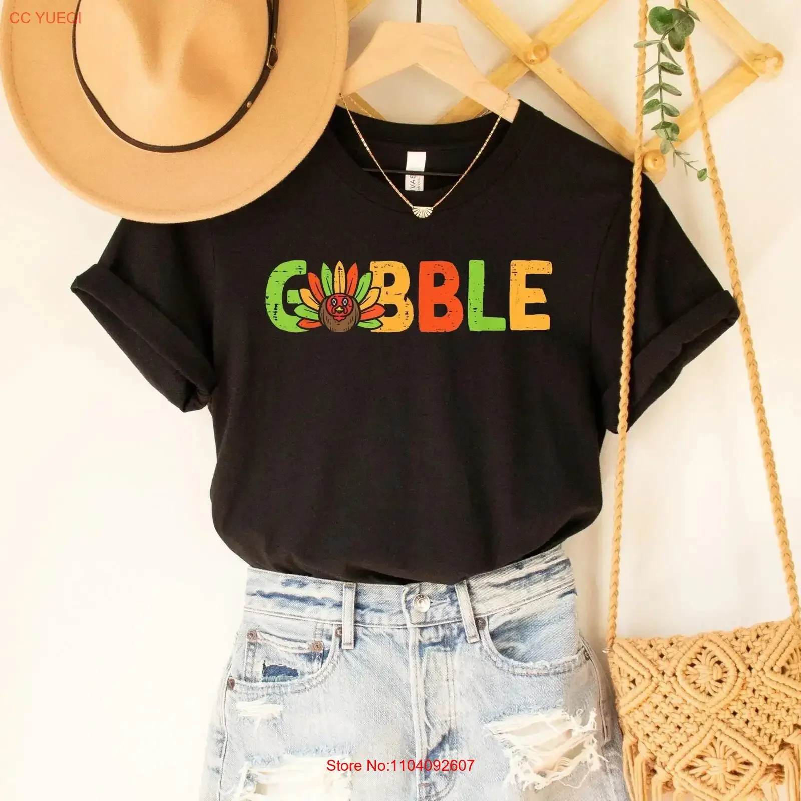 Thanksgiving Gobble T Shirt Cute Turkey SweaT Women Sweater Family Fall vintage Washed Slightly Top For Everyday Wear Soft