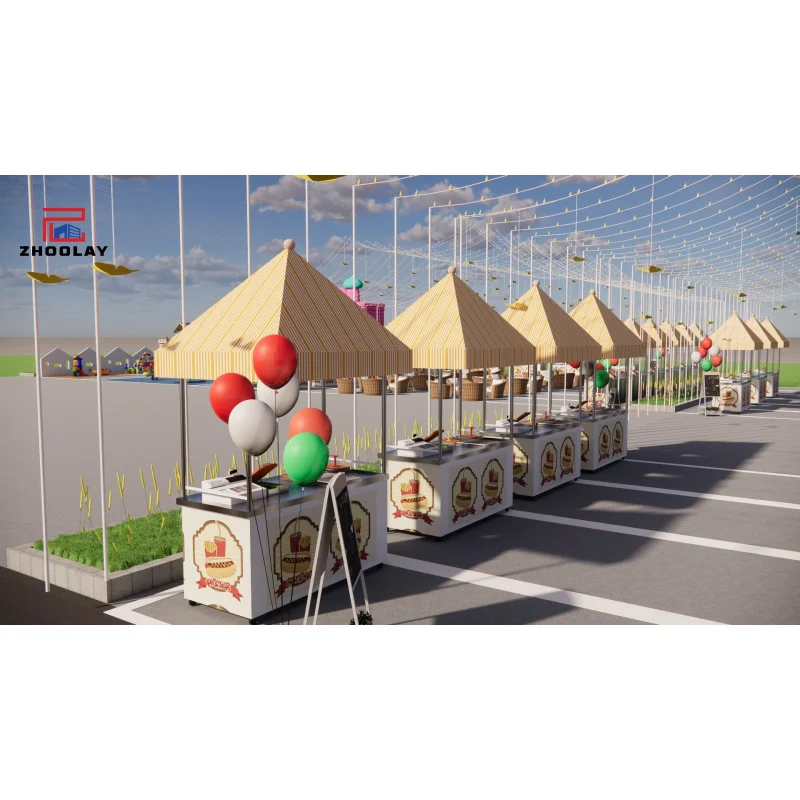 Custom.Event Stall متجر متنقل كشك الأحداث الاحتفالية التجارية الغذاء والمشروبات مخبز القهوة الكتب والألعاب كشك #4