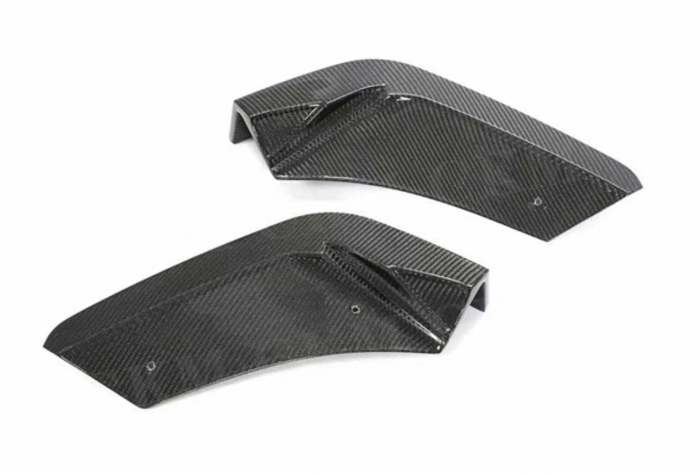 ألياف الكربون الجانب الجناح المصد الخلفي الخائن زعانف لشروليه كورفيت C8 2020-2021 سيارة الخلفي المضادة للخدش الجنيحات FRP