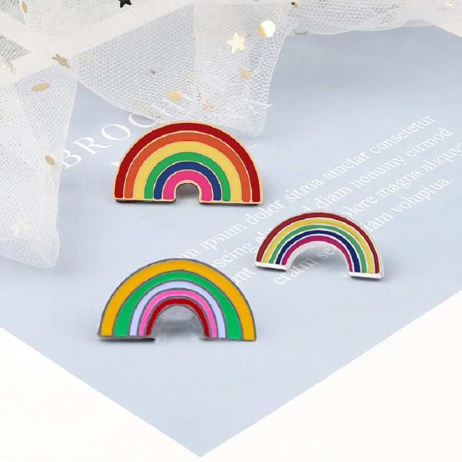 2-6Pcs/Set LGBT Pride Brooch Custom Rainbow Flag Heart with Wings Enamel Pin Asexual Gay Lesbian Trans Bisexual Lovers Badges