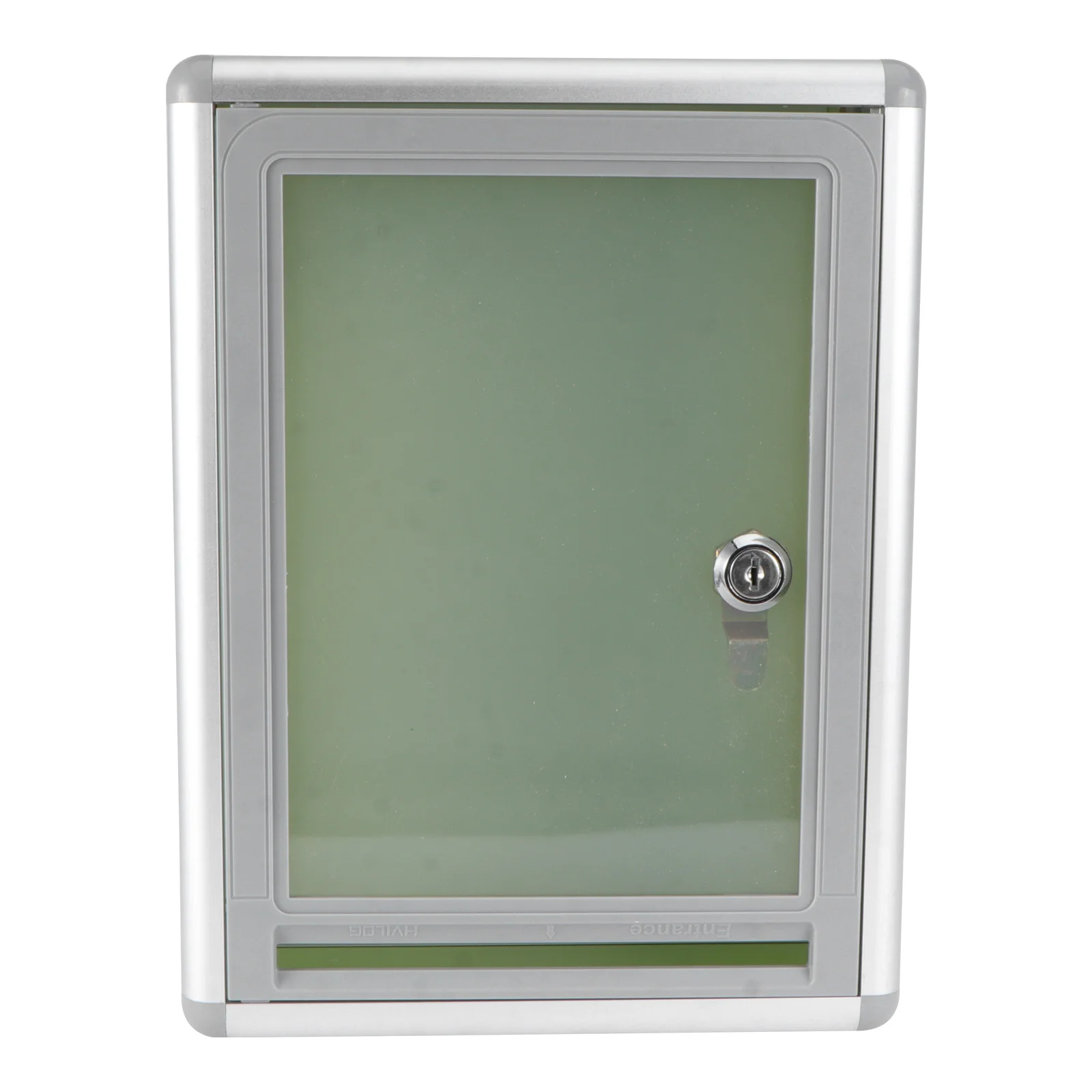 

Wall Mount Letter Box Aluminum Alloy Resin Durable Simple Design Practical Capacity Store Envelopes Newspaper Lock Prevent Theft