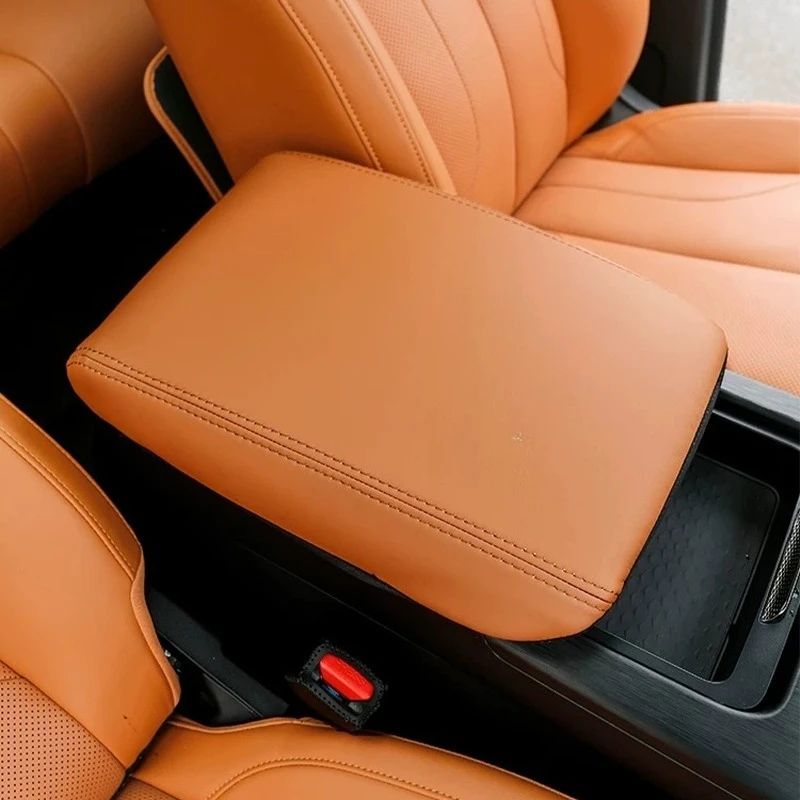 For 2024 Haval H9 Interior Decoration Center Console Armrest Cover Leather Hand Rest Protector Modification Accessories