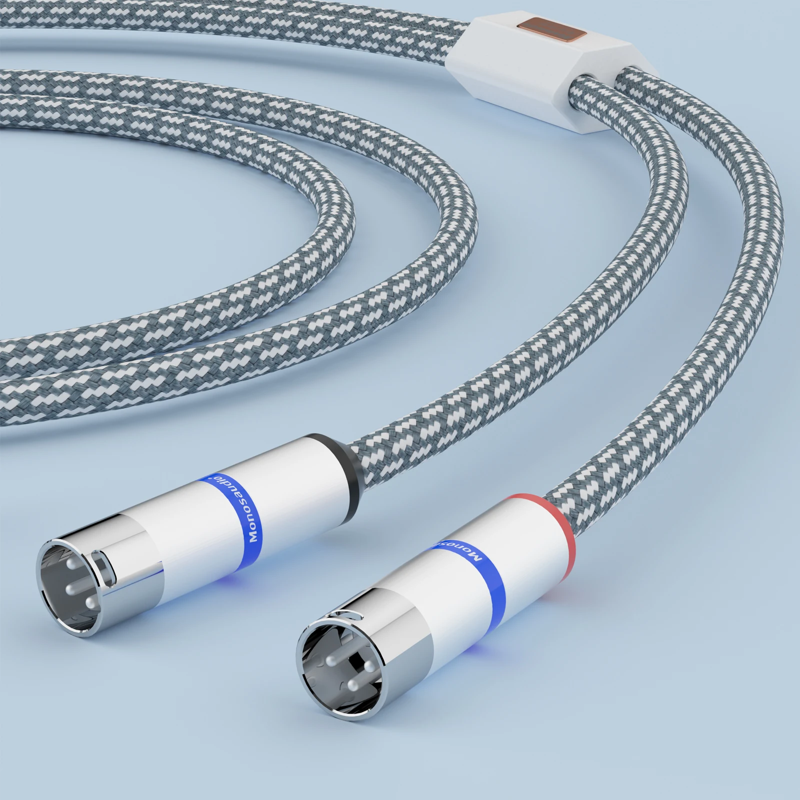 Monosaudio A202X6R XLR-Kabel HiFi-Anschluss XLR-Balance-Kabel für Verstärker mit rhodiniertem Anschlussstecker aus reinem Kupfer – Detail 6