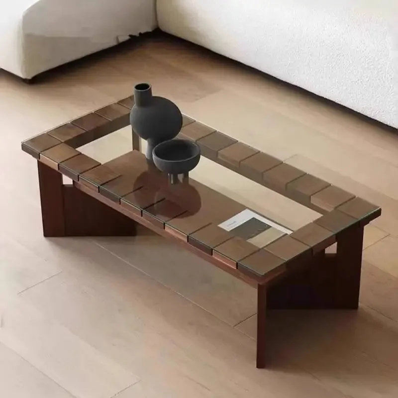 

Brown Modern Coffee Tables Chinese Wooden Style Japanese Designer Coffee Tables Vintage Nordic Tavolino Da Salotto Furniture