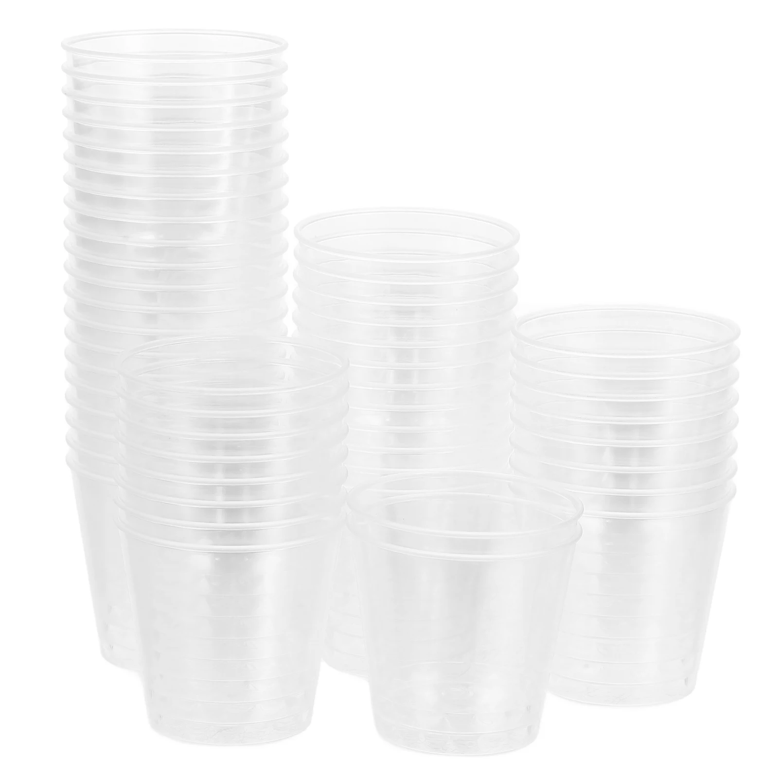 

50pcs Disposable Tasting Cups 30ml Clear Plastic Thickened Commercial Sampling Events Safe SingleUse Kitchen Bar Supplies
