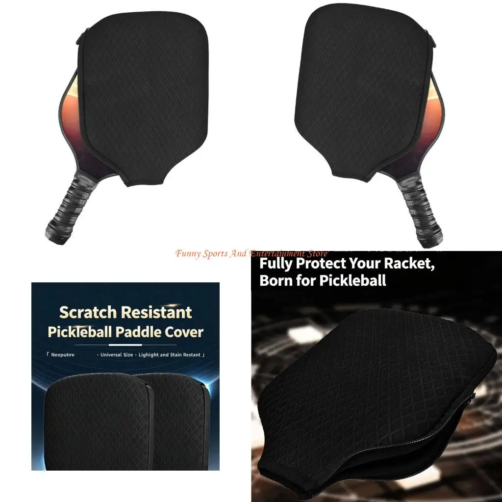 

C4DE Shockproof Pickleballs Paddle Storage Bag Thicken Neoprene Texture for Long Service Performances Convenient Portability