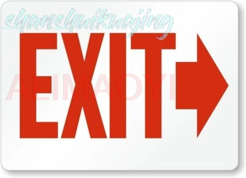 Arrow Right Exit Entrance Aluminum Weatherproof 8