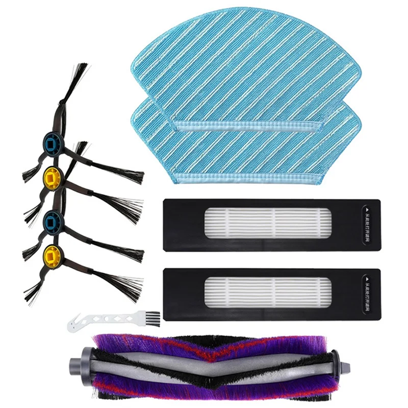 

Розничная продажа для Midea M7/M7 Pro/M7 Max/Eureka NER700, сменный пылесос, 10 шт., основная боковая щетка, фильтр, ткань для швабры