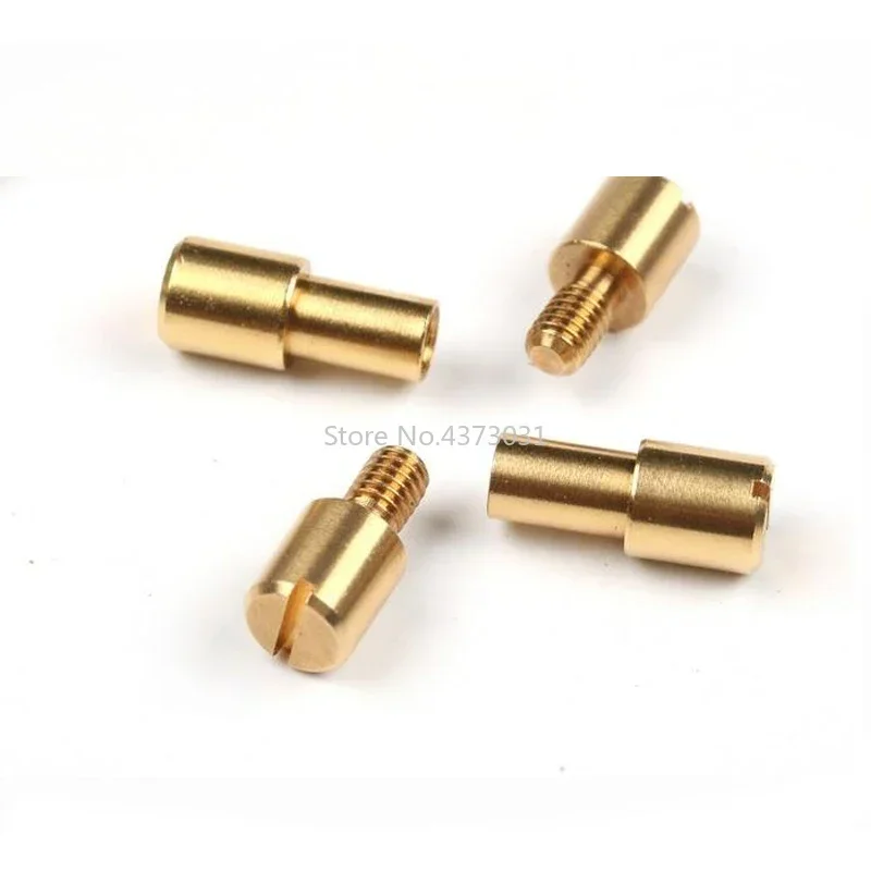 10pieces Brass/stainless Steel Bolts Fastener Screws for DIY Knife Handle Material Screws Lock Knife Shaft Fastener Rivets