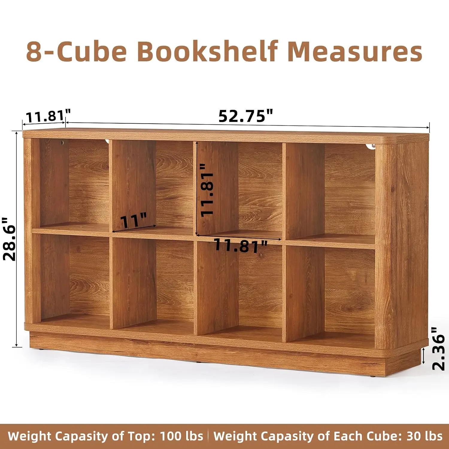 8 Cube Storage Book Shelf, 52