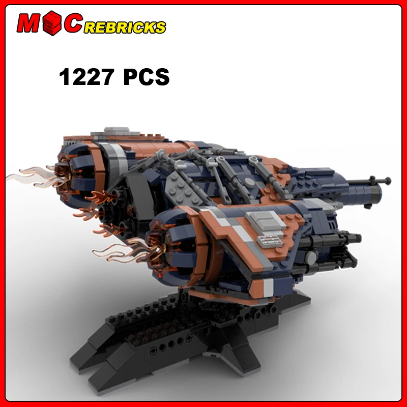 MOC Space War Series The Arcadia-Class Jumpship Ship Model DIY Assembling Bricks Building Blocks Boys Puzzle Toys Kids Xmas Gift