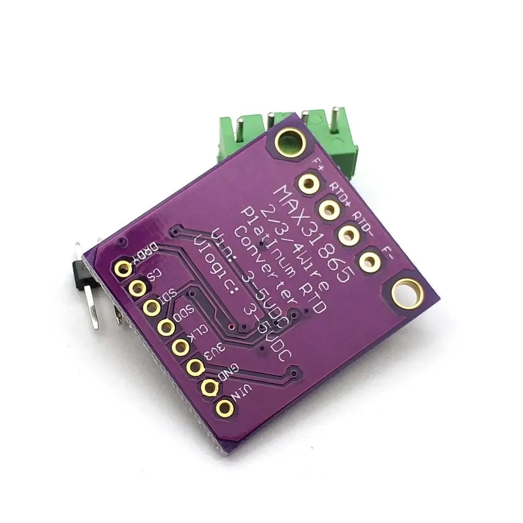 MAX31865 PT100/PT1000 RTD-to-Digital Converter Board Temperature Thermocouple Sensor Amplifier Module 3.3V/5V