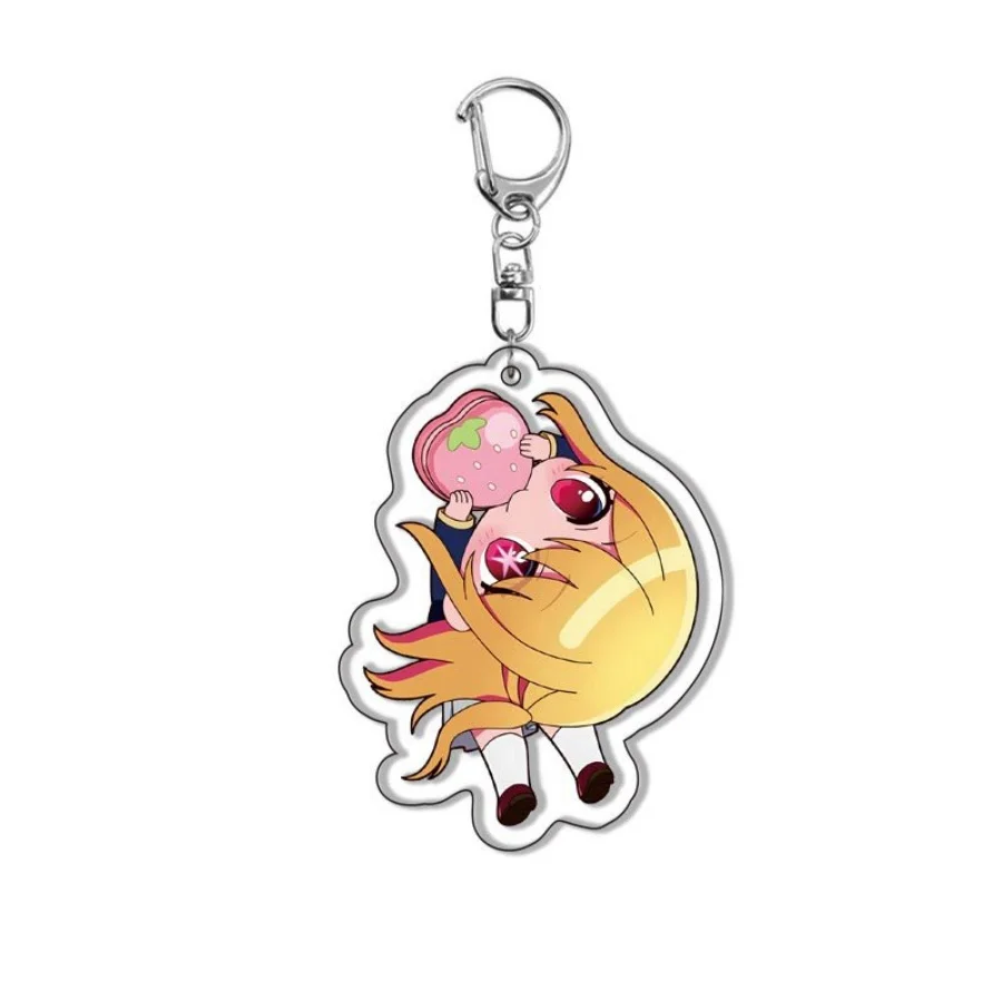 6 قطعة Oshi no Ko Ai Hoshino روبي Hoshino سلسلة مفاتيح مصنوعة من الأكريليك أنيمي حلقة رئيسية على ظهره قلادة حافة ناعمة هدية لمحبي