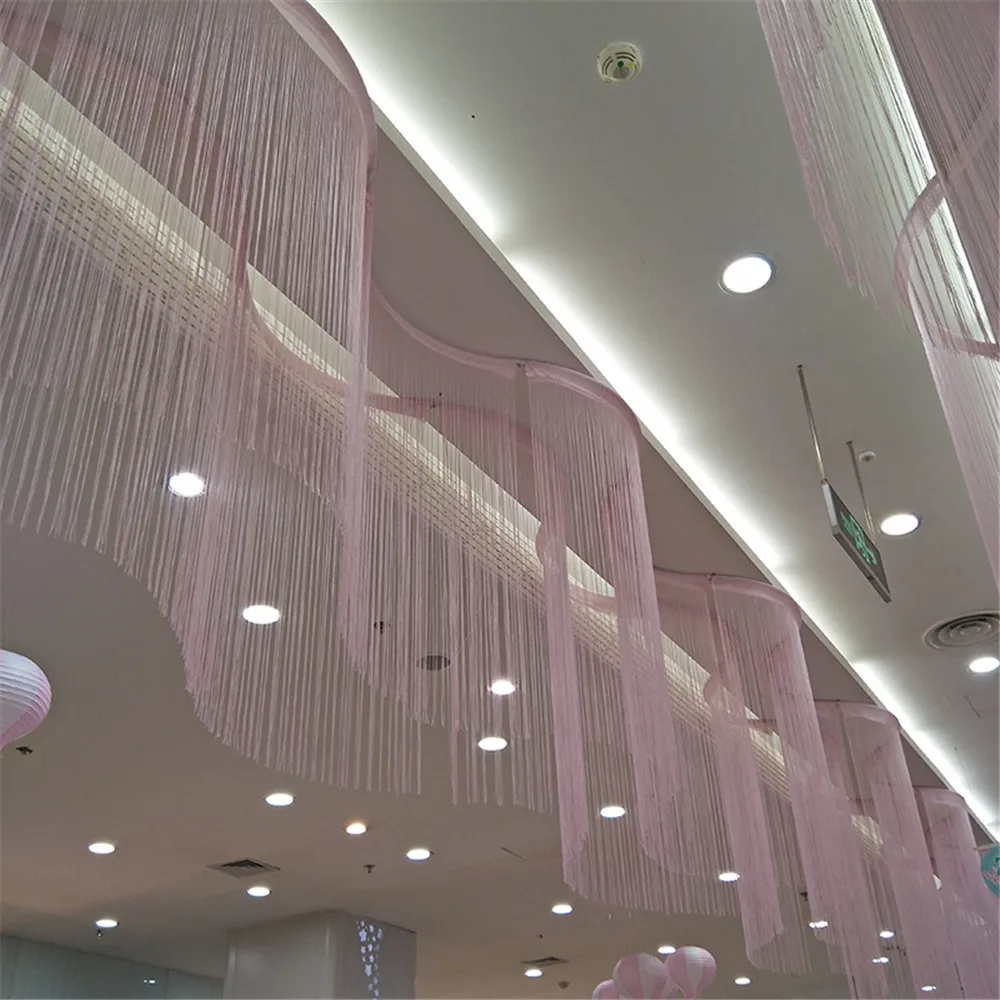 S-shaped Line Curtain for Wedding Ceiling, Hanging Road Lead, Decoration Props, Upscale Supplies, New Arrival